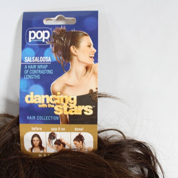 Dancing with the Stars Salsaloosa Hair Piece - Chestnut Brown, Volume & Messy Up - Picture 2 of 8